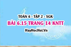 Bài 6.15 trang 14 Toán 6 Tập 2 Kết nối tri thức: Biểu diễn dưới dạng phân số